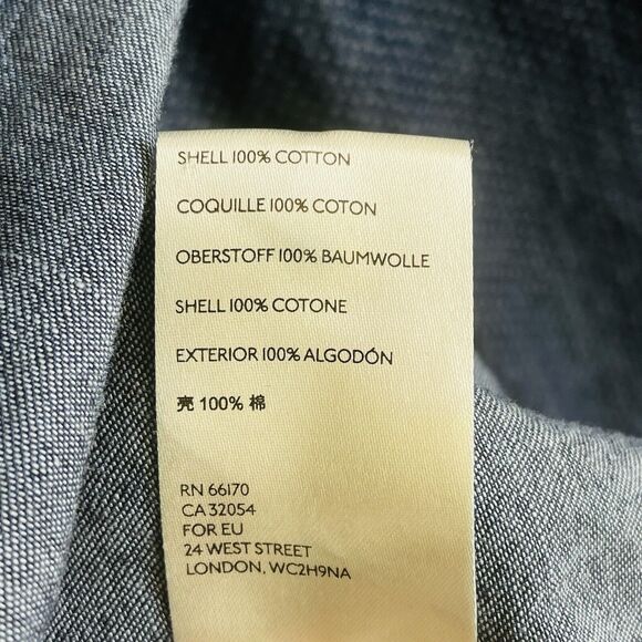 Pilcro & The Letterpress Denim Swiss Dot‎ Button Up Long Sleeve Shirt Womens XS - Picture 10 of 11